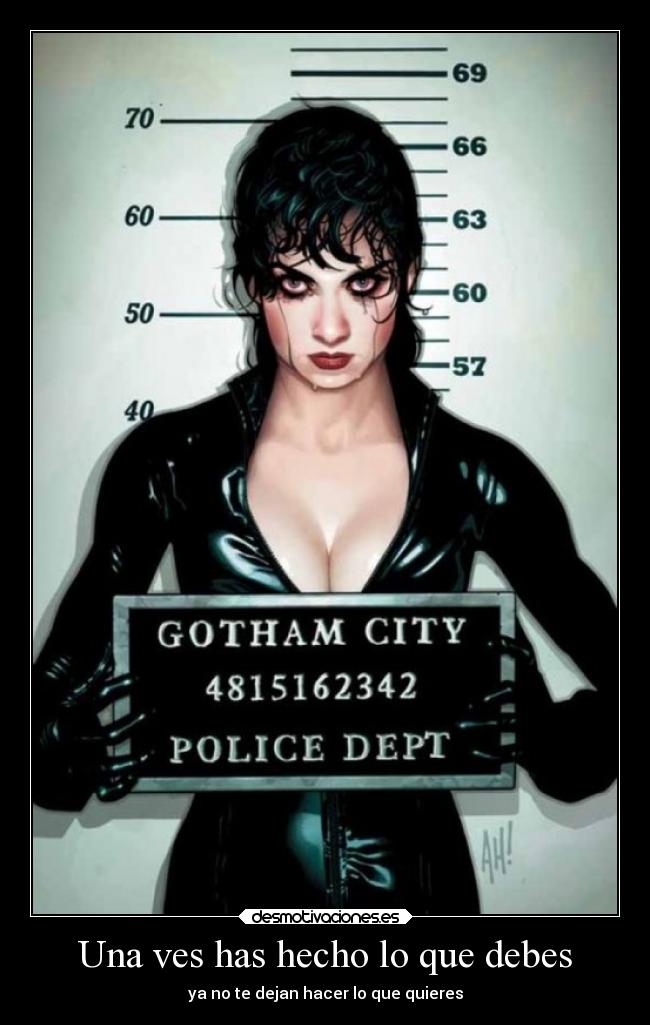 Una ves has hecho lo que debes - ya no te dejan hacer lo que quieres