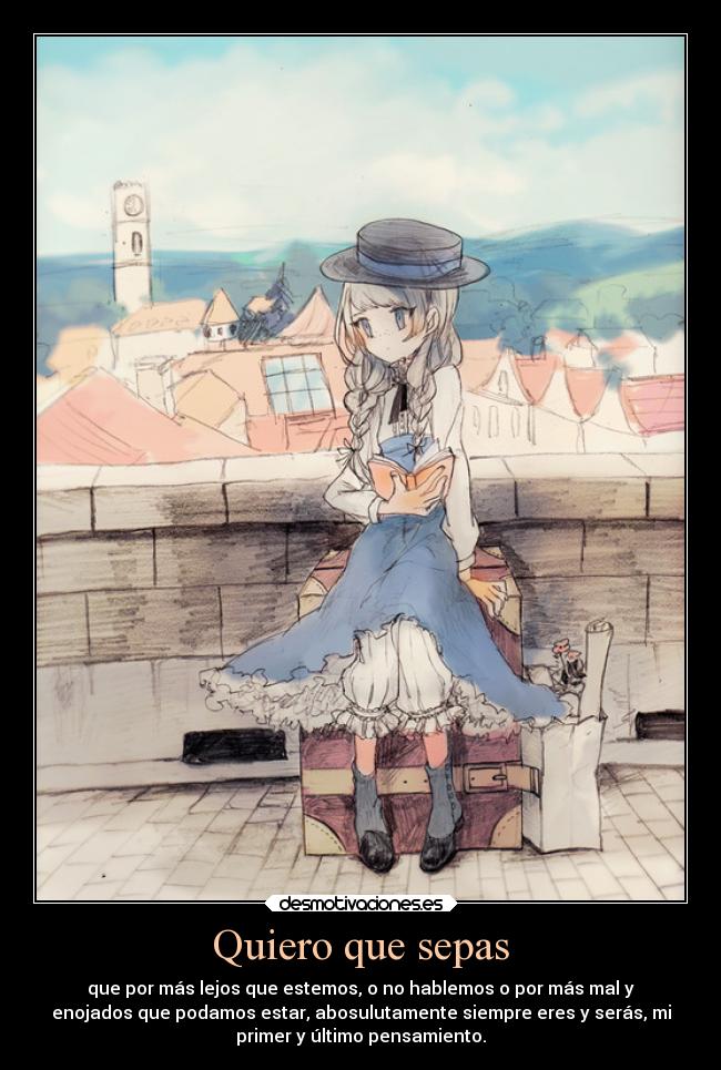 Quiero que sepas - 