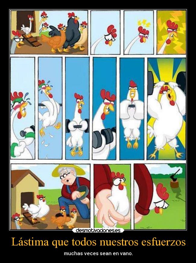 Lástima que todos nuestros esfuerzos - 