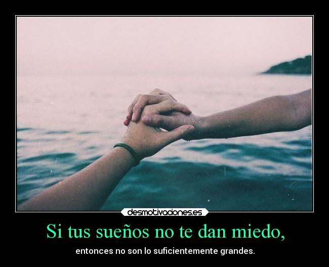 carteles miedo suenos desmotivaciones