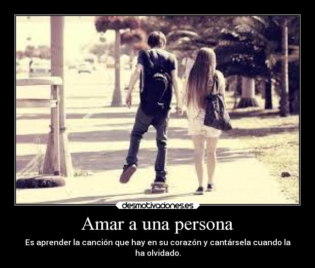 Amar a una persona - 
