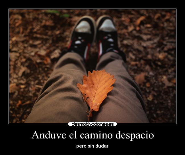 Anduve el camino despacio - 