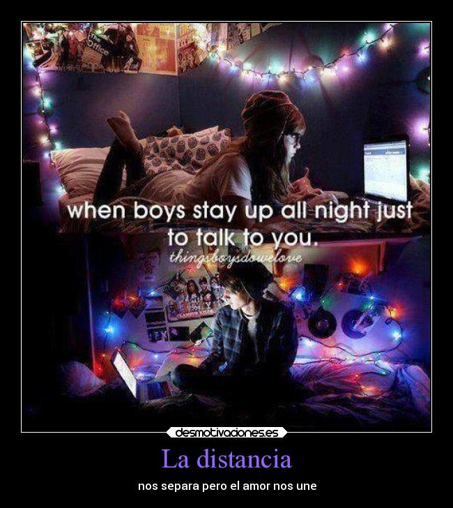 La distancia - nos separa pero el amor nos une