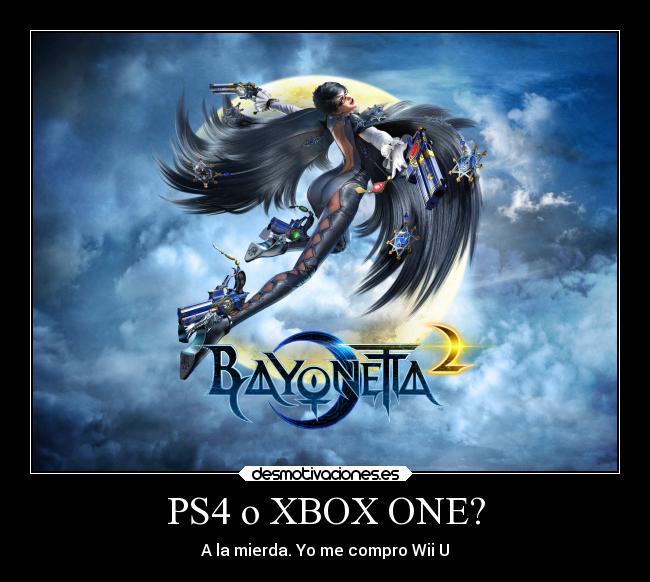 carteles videojuegos hack slash accion bayonetta exclusivo solo para wii desmotivaciones