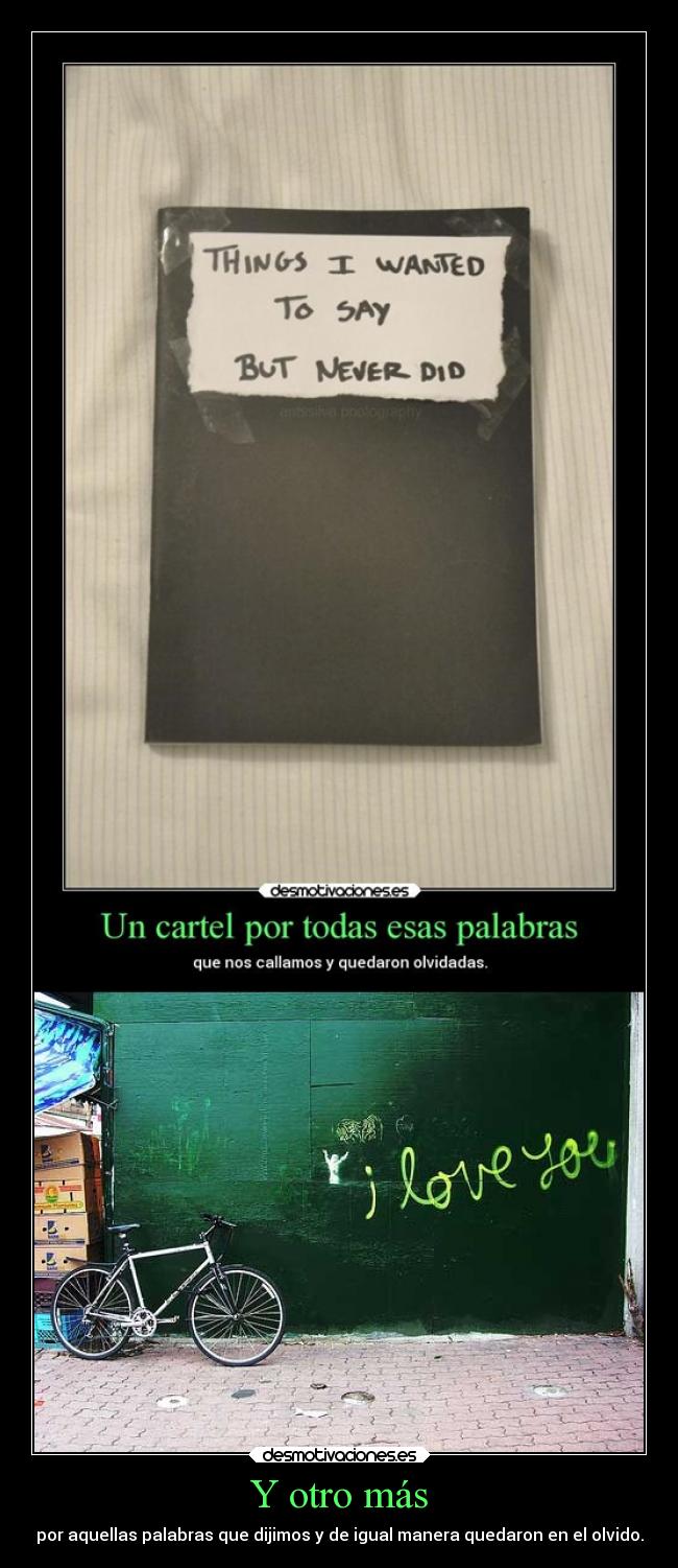 carteles palabras que quedaron olvido lost love radeo adel desmotivaciones