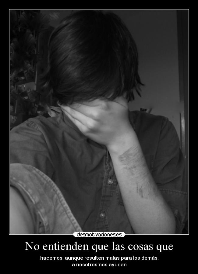 No entienden que las cosas que -