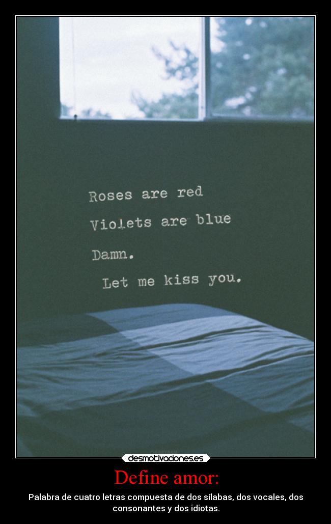 Define amor: - 