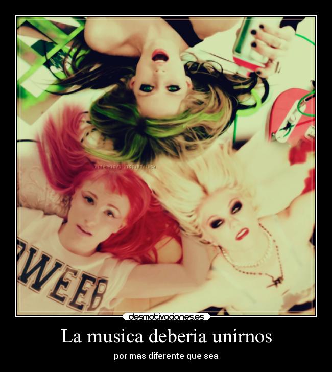 La musica deberia unirnos - por mas diferente que sea