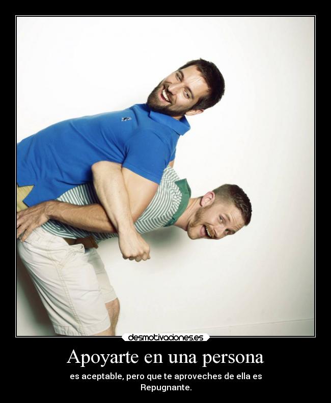 Apoyarte en una persona - 