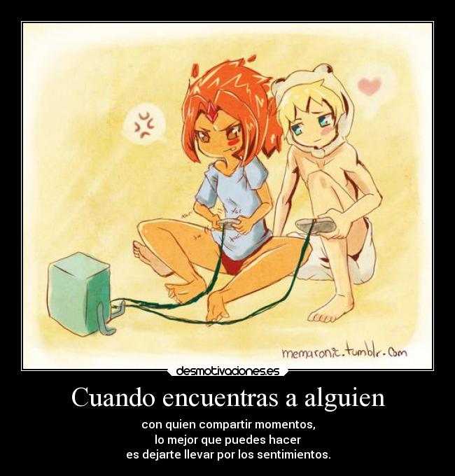 carteles anime amor hora aventura desmotivaciones