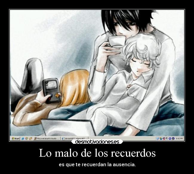 carteles recuerdos amor anime amigos ichigo naruto natsu fairy tail bleach shippuden alegria sonreir problemas desmotivaciones