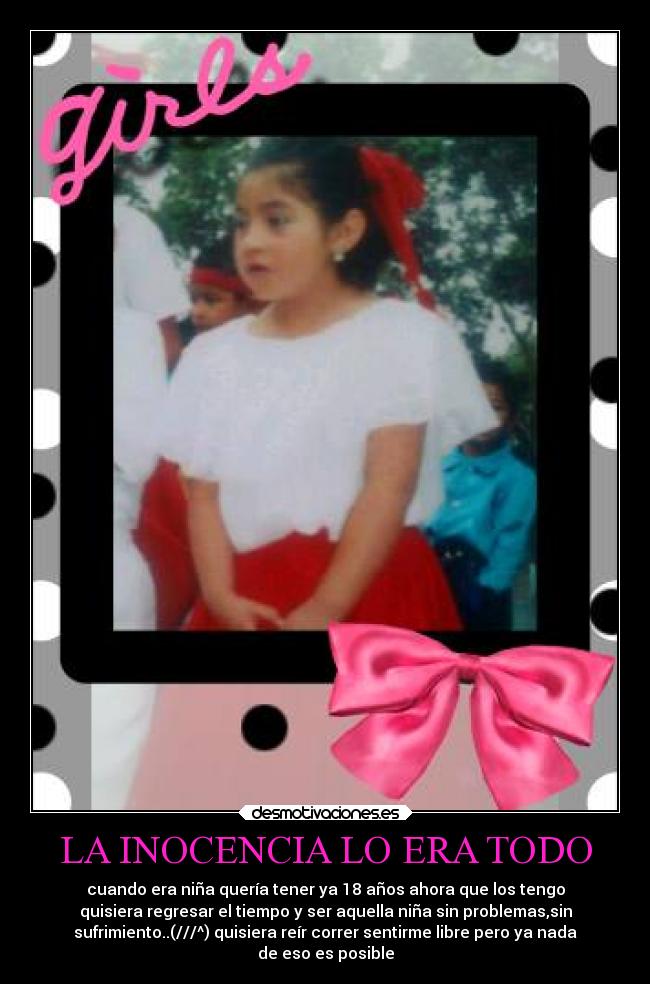 LA INOCENCIA LO ERA TODO - 