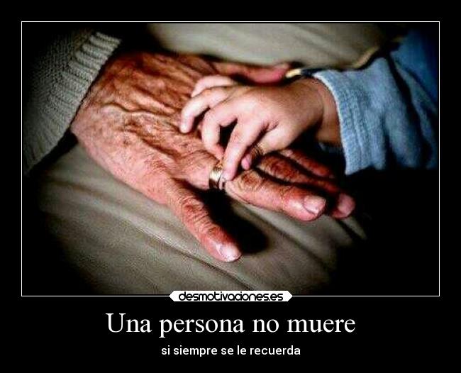 Una persona no muere - 