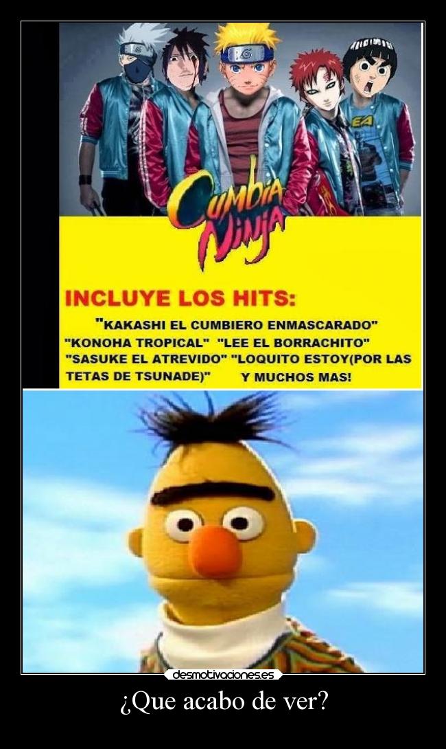 carteles anime memes naruto humor cumbia ninja desmotivaciones