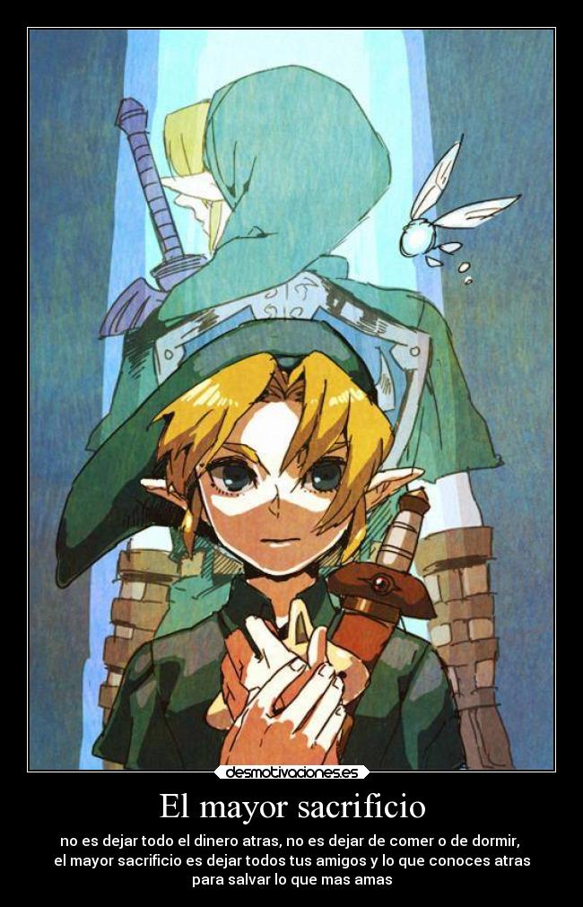 carteles algo que enseno link the legend zelda desmotivaciones