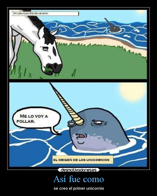 Así fue como - se creo el primer unicornio