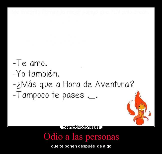 Odio a las personas -