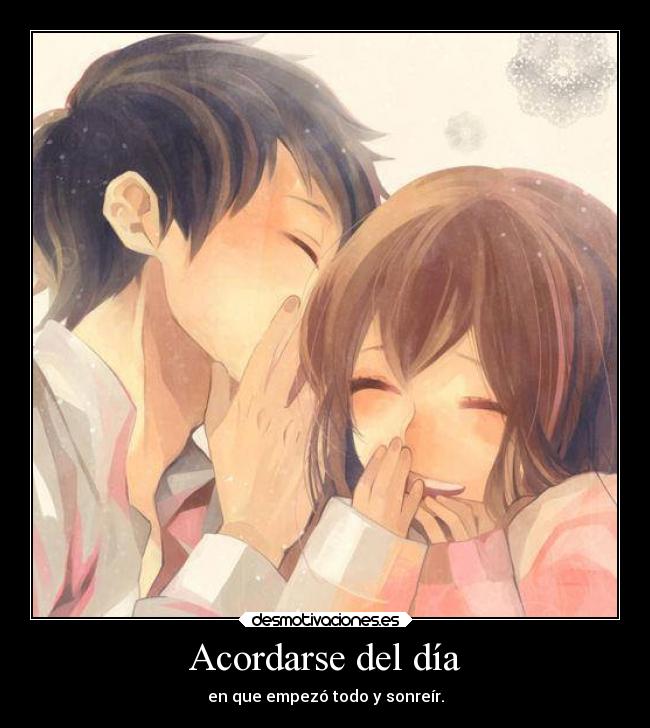 carteles anime desmotivaciones besos amor amistad desmotivaciones