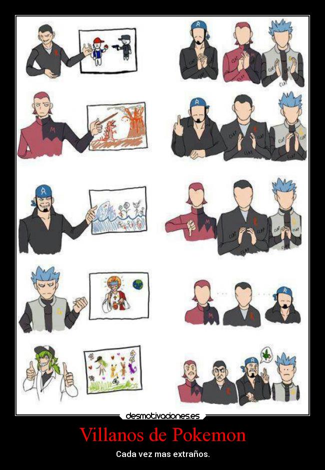 Villanos de Pokemon - Cada vez mas extraños.