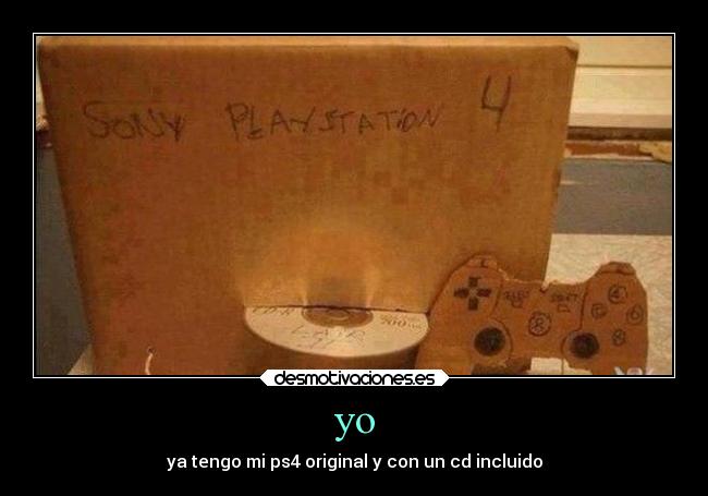 yo - ya tengo mi ps4 original y con un cd incluido