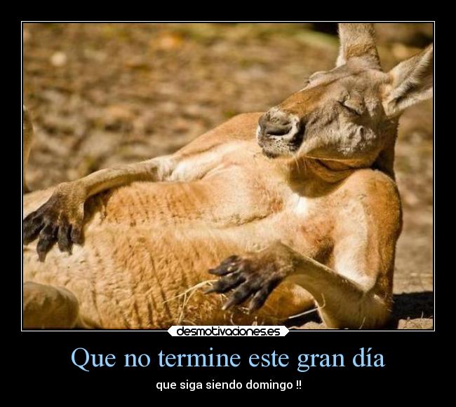 Que no termine este gran día - 