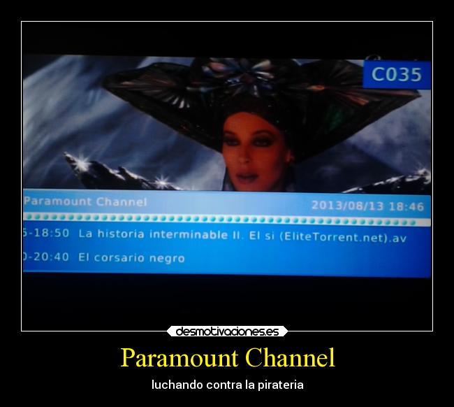 Paramount Channel - luchando contra la pirateria