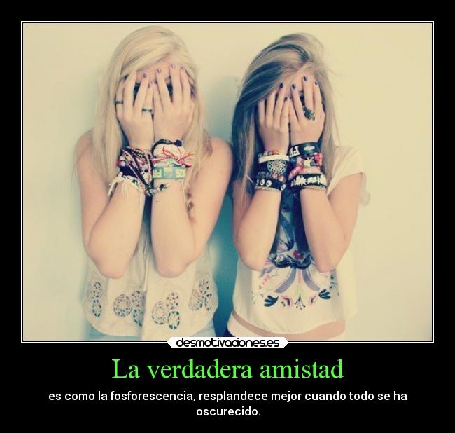 La verdadera amistad -