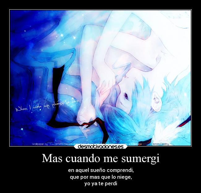 Mas cuando me sumergi - 