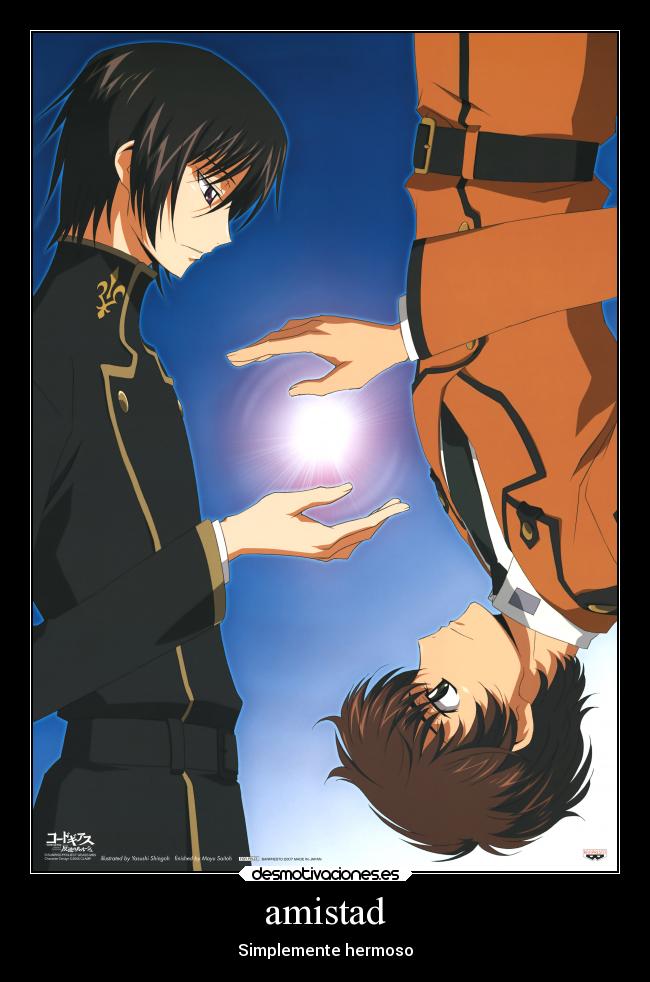 carteles amistad code geass desmotivaciones