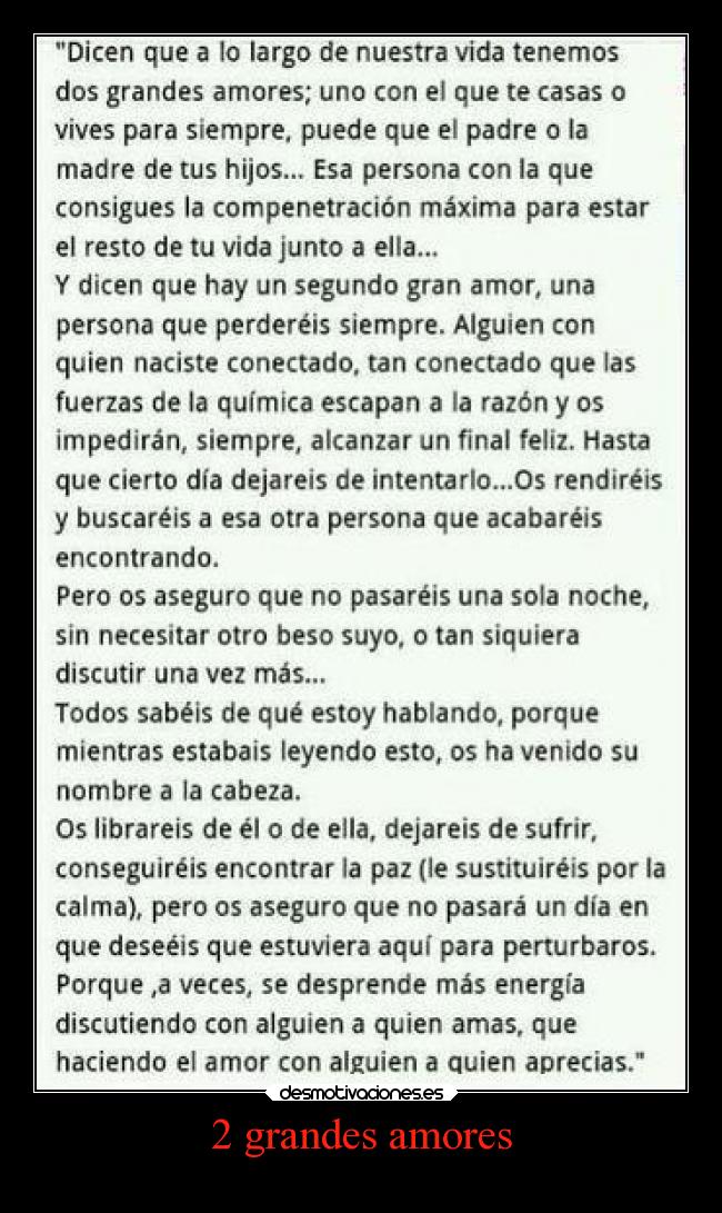 2 grandes amores -