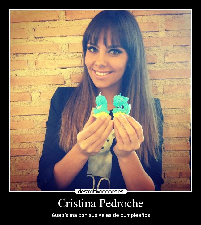 Cristina Pedroche - Guapísima con sus velas de cumpleaños