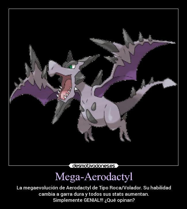 carteles pokemon anime otaku devilbrigade mega aerodactyl roca volador genial opinar kalos cool desmotivaciones