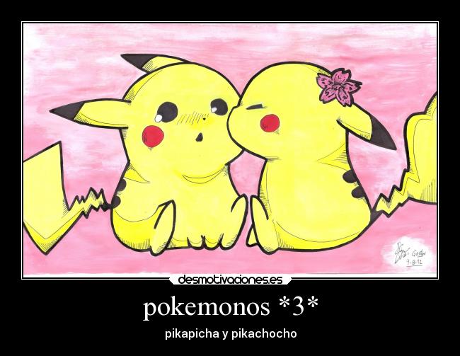 pokemonos *3* - pikapicha y pikachocho