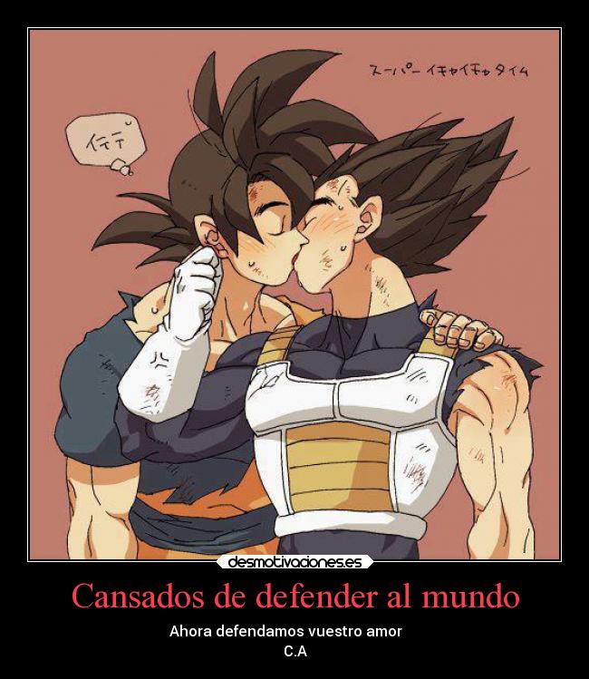Cansados de defender al mundo - Ahora defendamos vuestro amor ♥ ♥ 
C.A