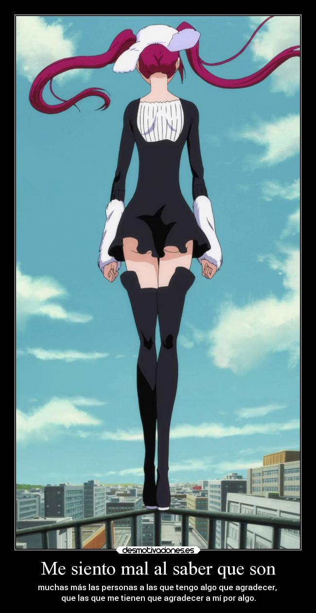 Me siento mal al saber que son -