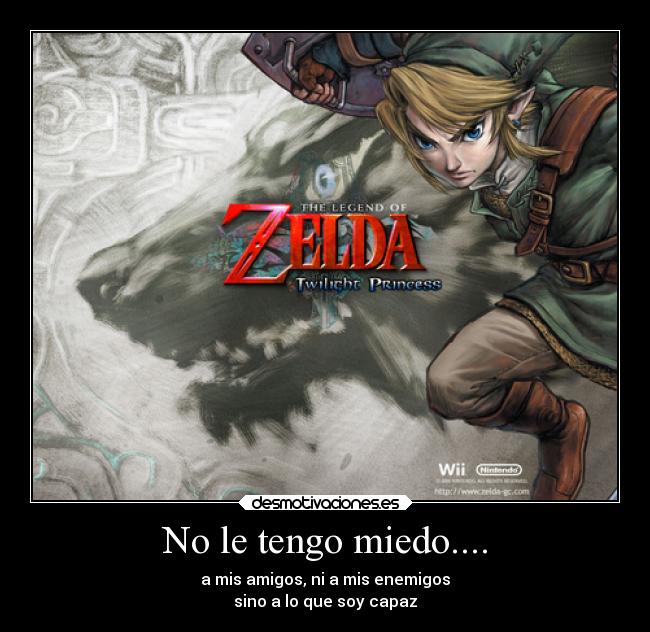 No le tengo miedo.... - 