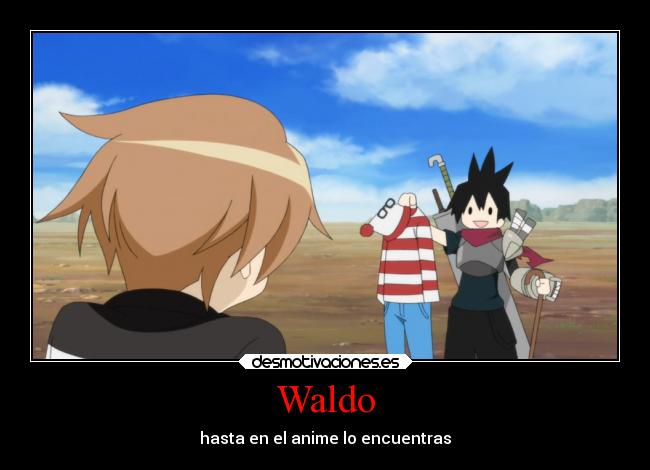 Waldo - hasta en el anime lo encuentras