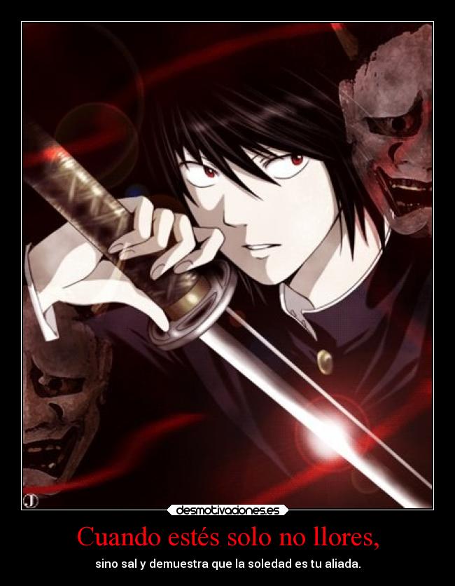 carteles anime otaku manga beyond birthday death note devilbrigade infiernodeangeles muerte soledad humanos desmotivaciones