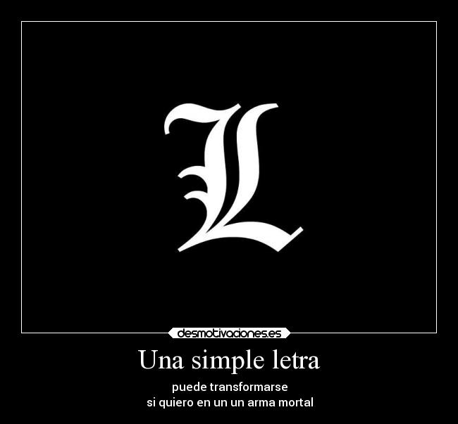 Una simple letra -