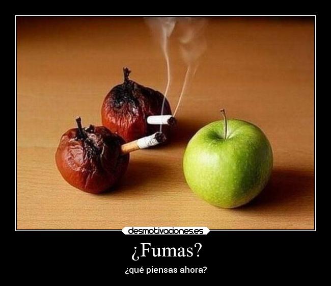 ¿Fumas? - ¿qué piensas ahora?