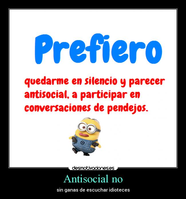 Antisocial no - 
