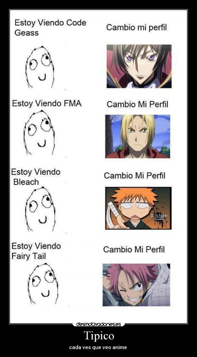 carteles anime desmotivaciones