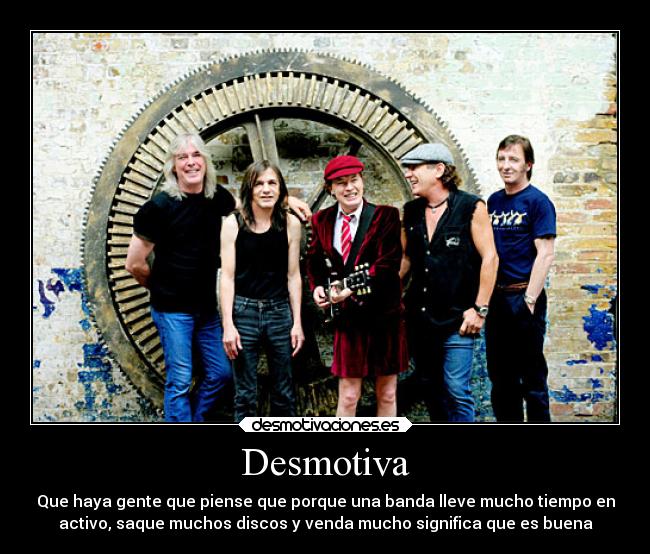 carteles musica desmotivaciones hard rock acdc estan tan mas sobrevalorados que metallica desmotivaciones
