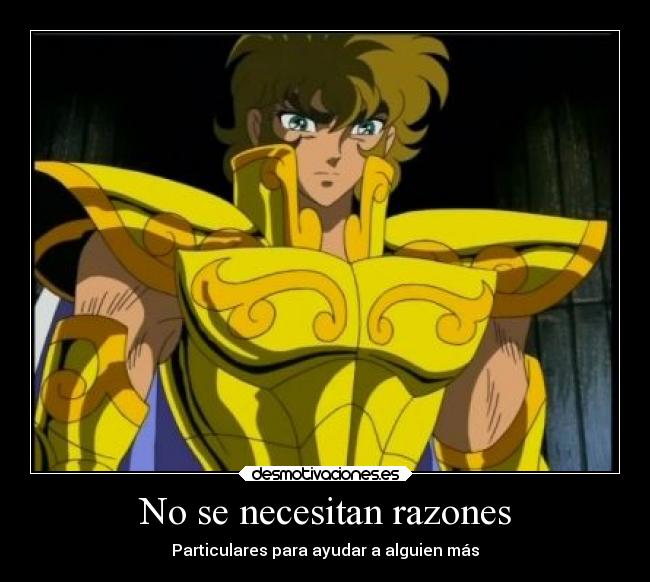 No se necesitan razones - Particulares para ayudar a alguien más