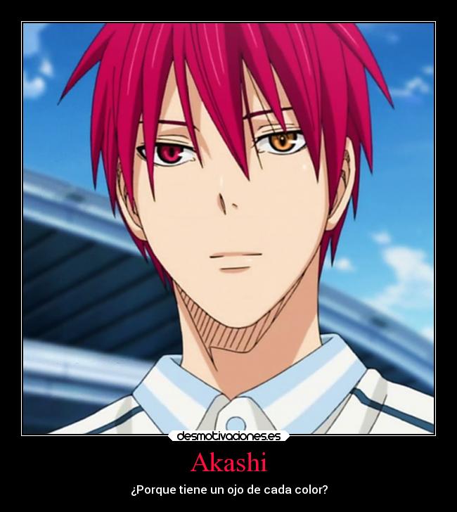 Akashi - ¿Porque tiene un ojo de cada color?