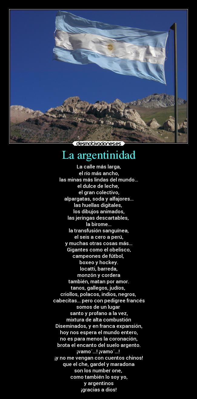La argentinidad -