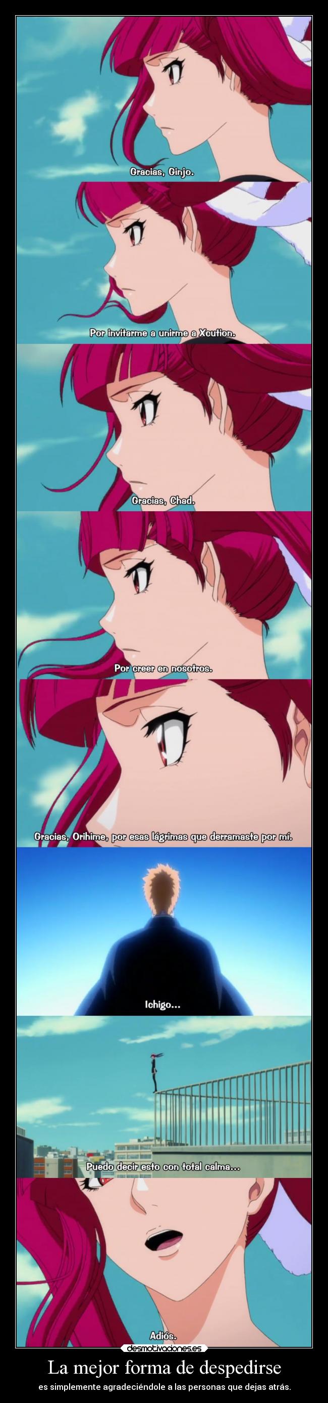 La mejor forma de despedirse -