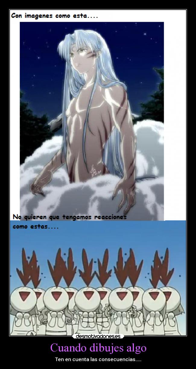 carteles anime desmotivaciones