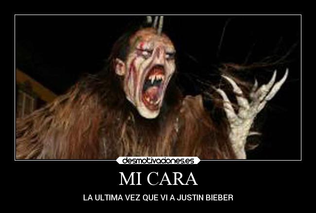 MI CARA - LA ULTIMA VEZ QUE VI A JUSTIN BIEBER