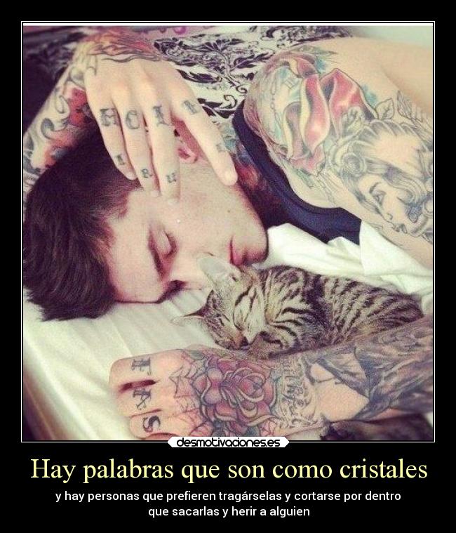 Hay palabras que son como cristales - 